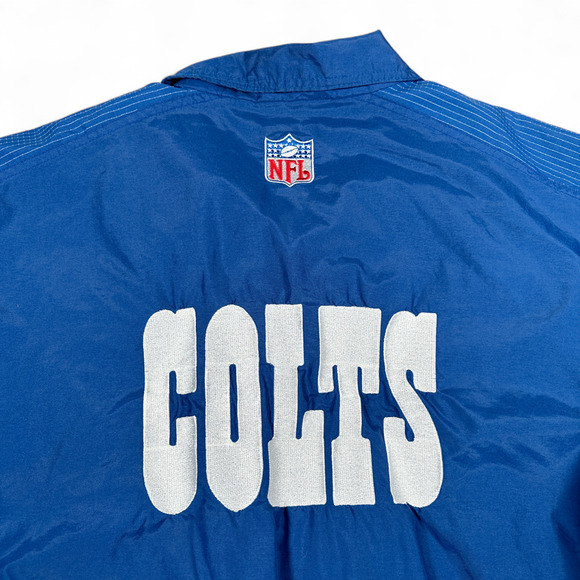 Vintage Indianapolis Colts Jacket Adult LARGE Blue Logo Athletic NFL Pro Line - Picture 11 of 13